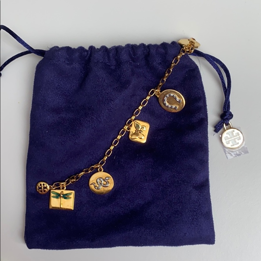 Tory Burch Women’s Metallic Sylbie Multi Charm